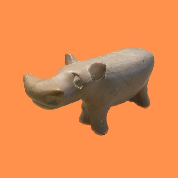 Warthog Paperweight Made of Smooth Stone - Picture 3 of 7
